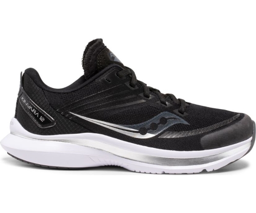 Tenis Saucony Kinvara 12 Niños Zapatos Neutrales Negras / Blancas México MX-591-NJ